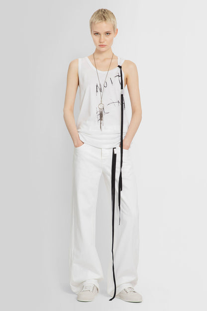 ANN DEMEULEMEESTER WOMAN WHITE JEANS