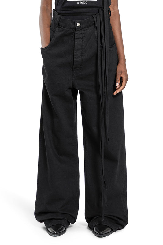 ANN DEMEULEMEESTER WOMAN BLACK JEANS