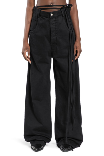 ANN DEMEULEMEESTER WOMAN BLACK JEANS