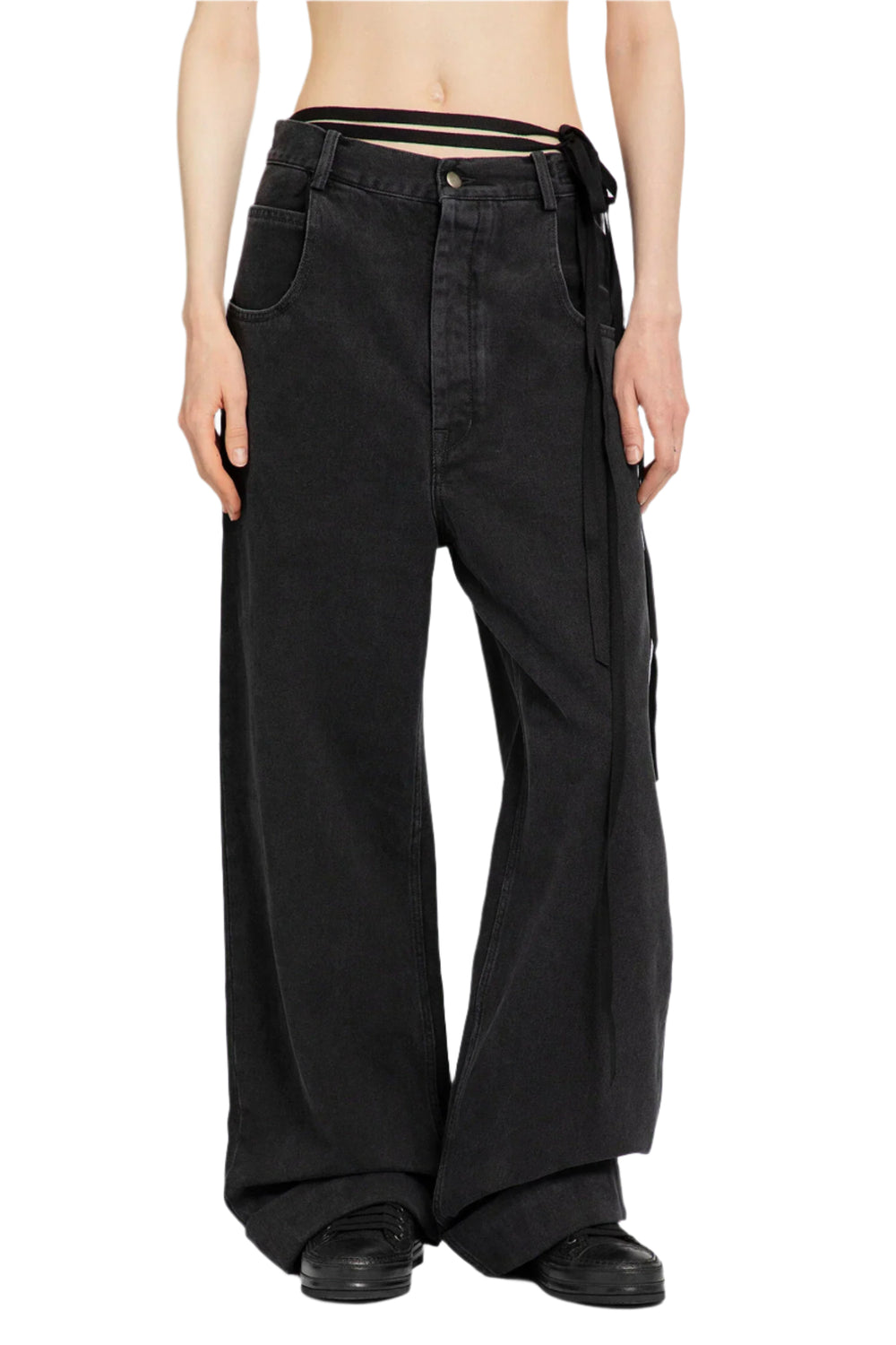 ANN DEMEULEMEESTER WOMAN GREY JEANS - Antonioli.eu