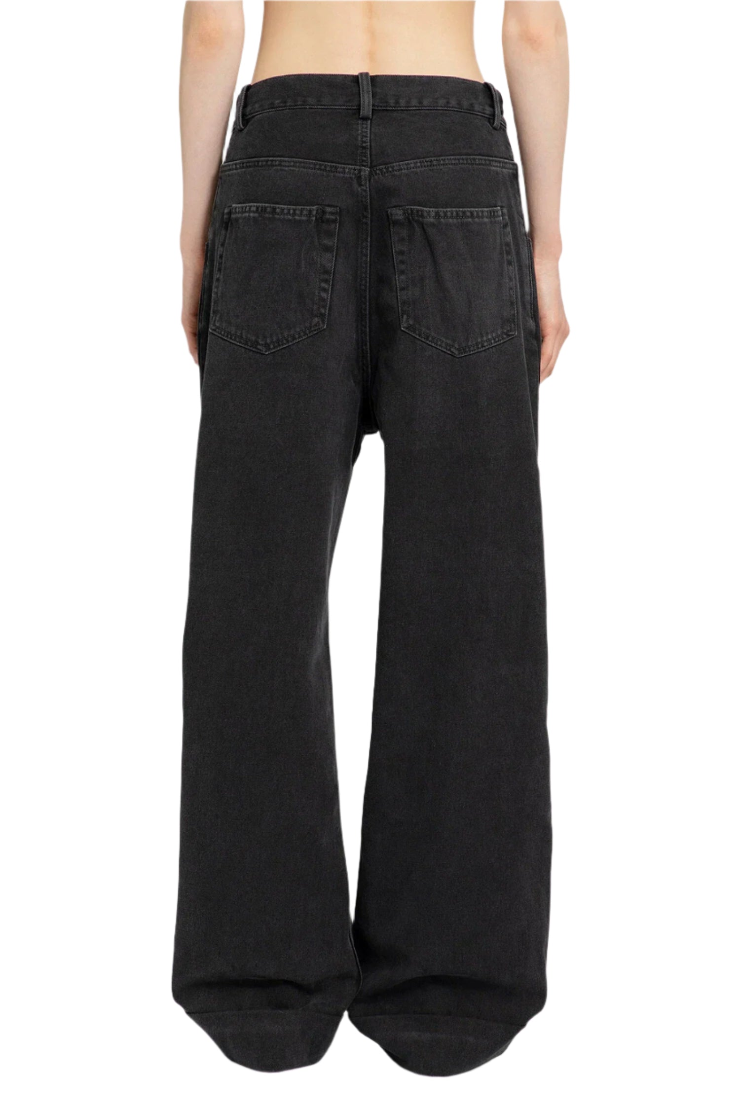 ANN DEMEULEMEESTER WOMAN GREY JEANS - Antonioli.eu