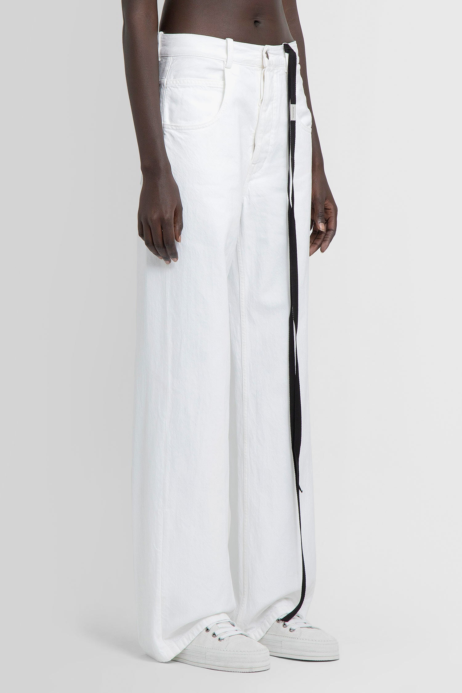 ANN DEMEULEMEESTER WOMAN WHITE JEANS