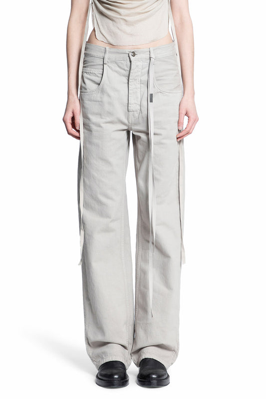 ANN DEMEULEMEESTER WOMAN GREY JEANS