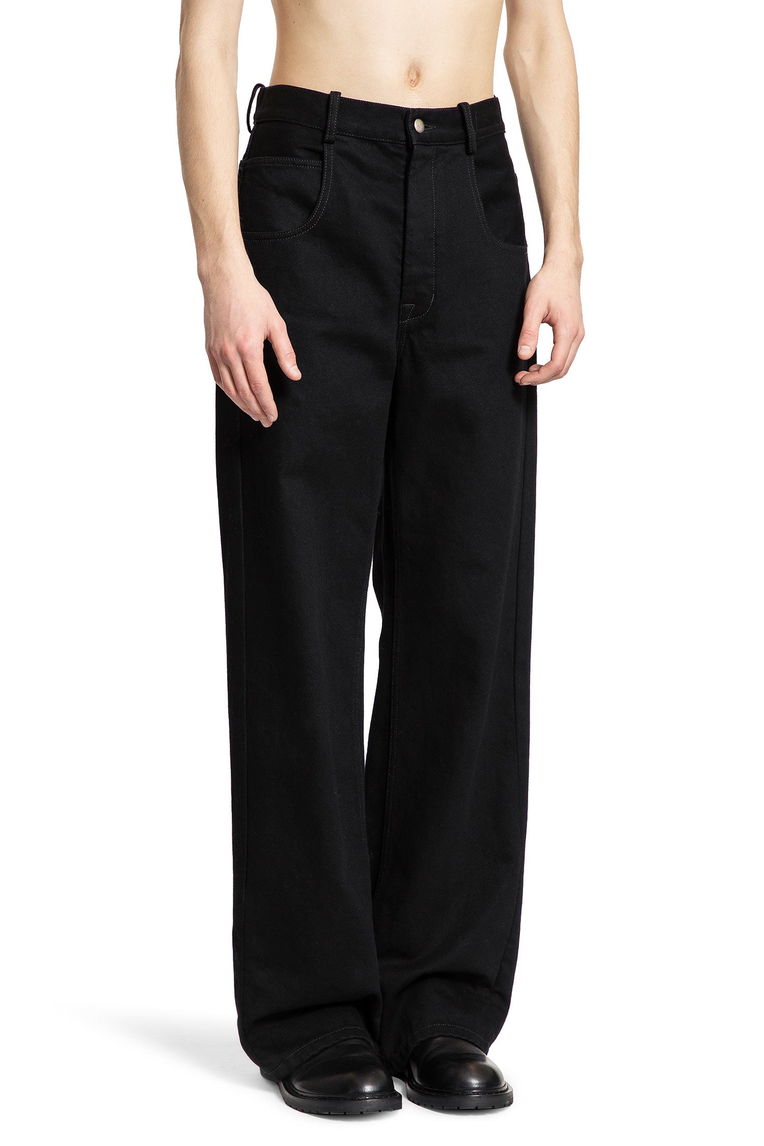 ANN DEMEULEMEESTER WOMAN BLACK JEANS