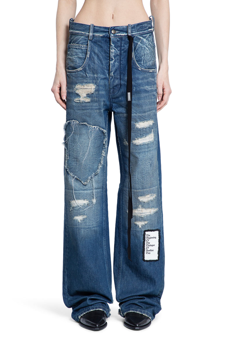 ANN DEMEULEMEESTER WOMAN BLUE JEANS