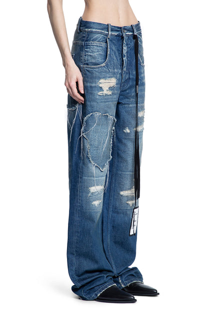 ANN DEMEULEMEESTER WOMAN BLUE JEANS