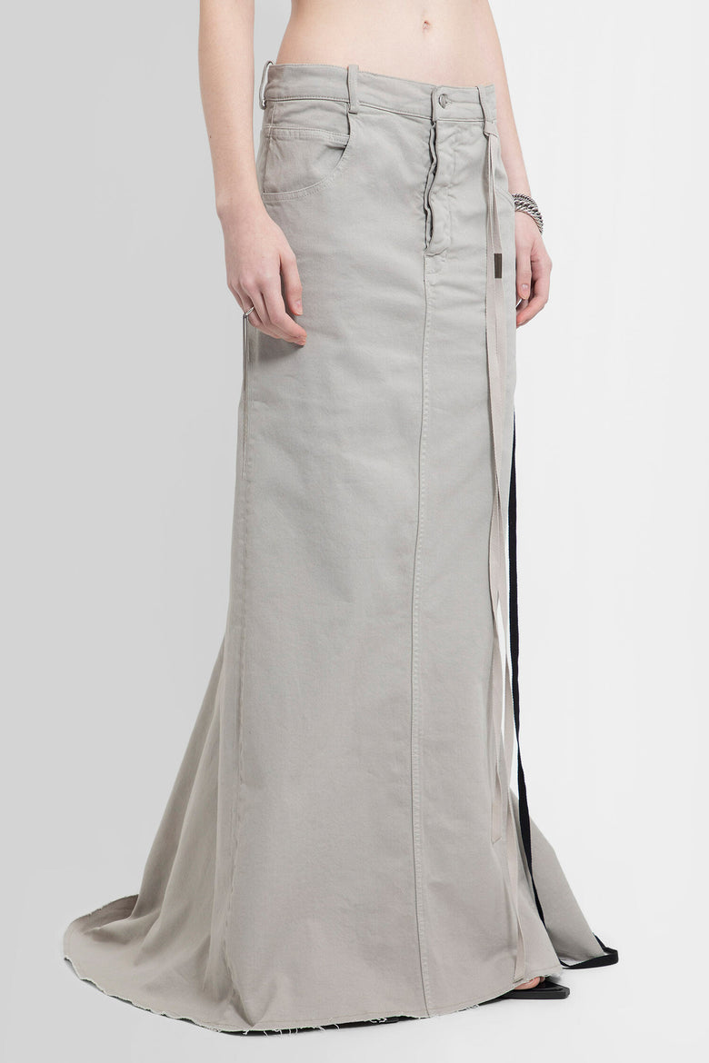 ANN DEMEULEMEESTER WOMAN BEIGE SKIRTS