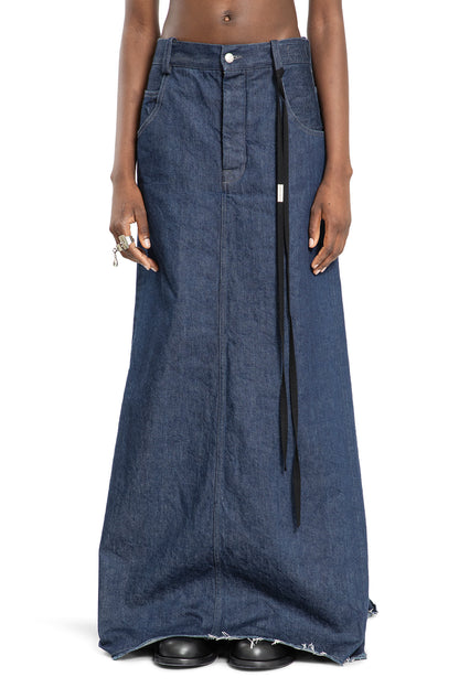 ANN DEMEULEMEESTER WOMAN BLUE SKIRTS