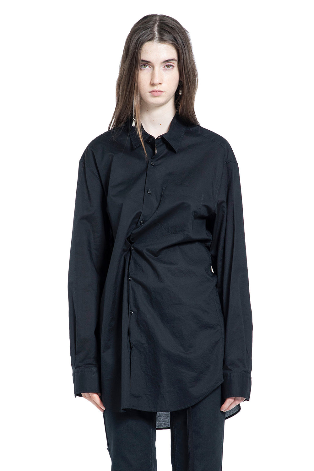ANN DEMEULEMEESTER Elisabeth Long High Comfort Shirt woman