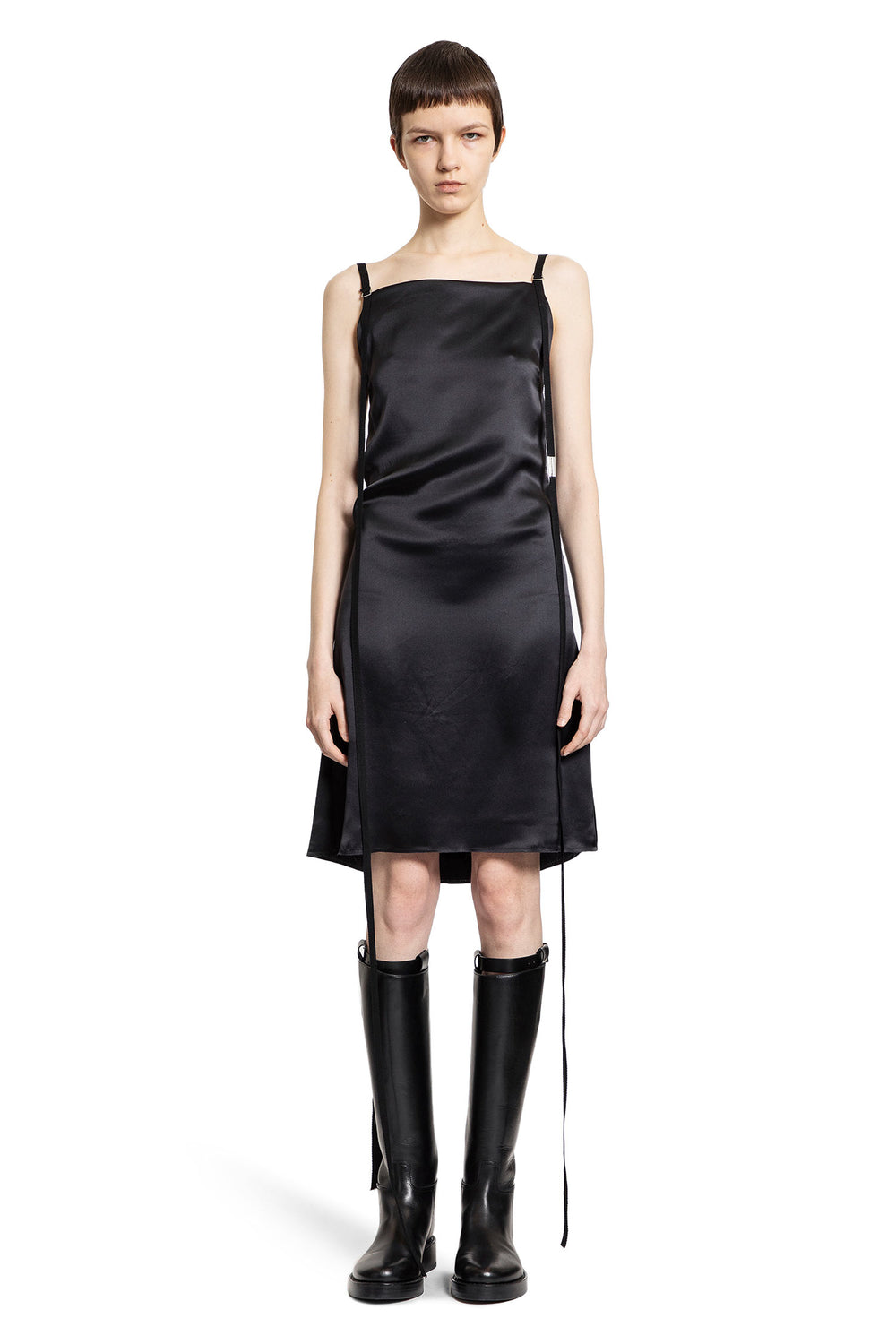 ANN DEMEULEMEESTER WOMAN BLACK DRESSES