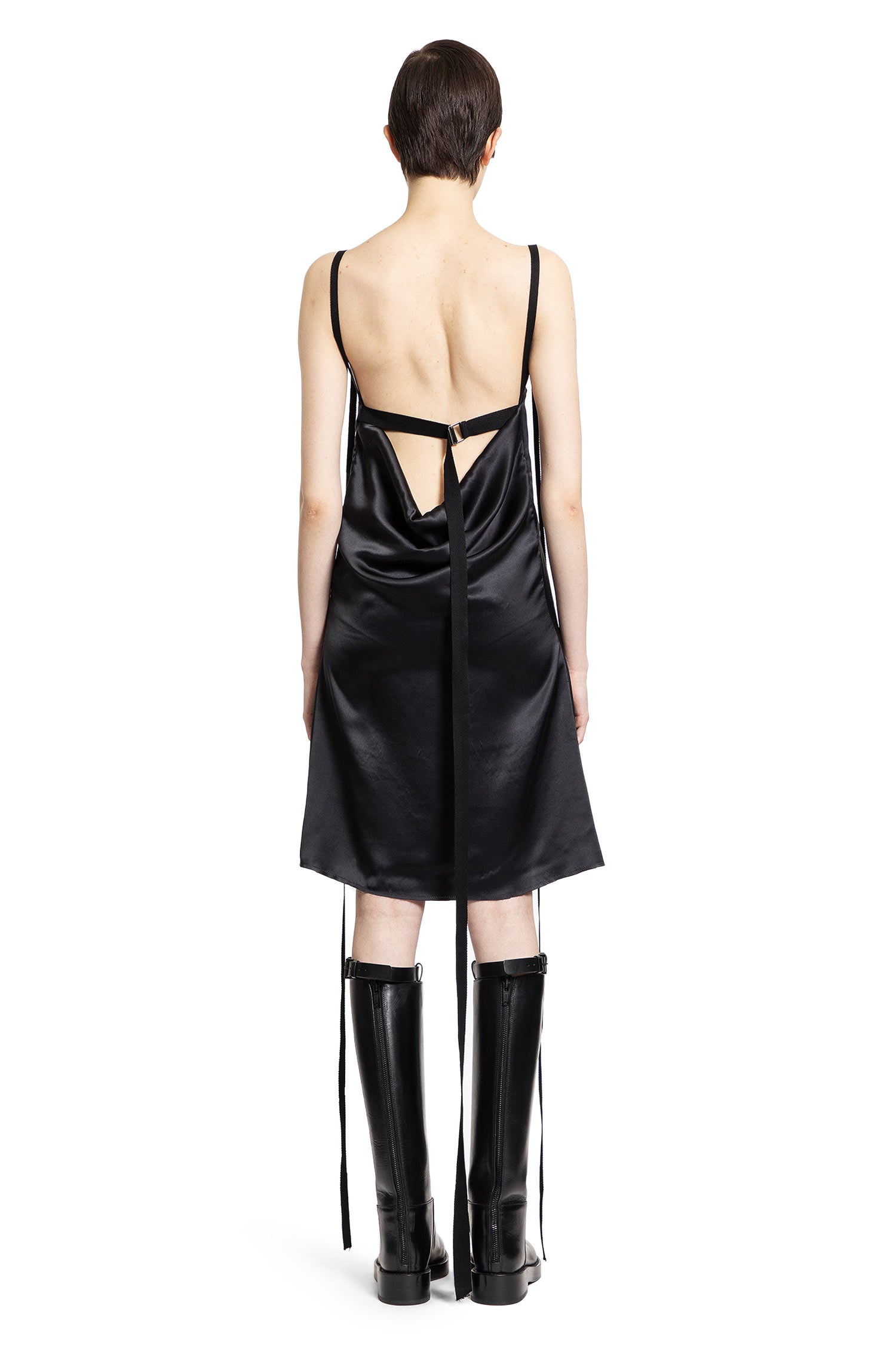 ANN DEMEULEMEESTER WOMAN BLACK DRESSES