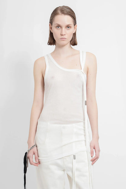 Antonioli ANN DEMEULEMEESTER WOMAN OFF-WHITE T-SHIRTS & TANK TOPS