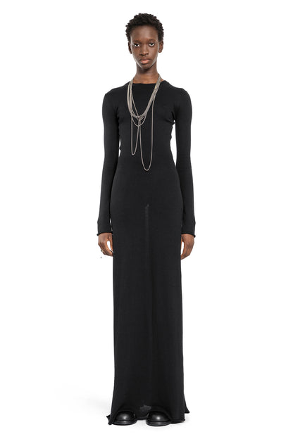 ANN DEMEULEMEESTER WOMAN BLACK DRESSES