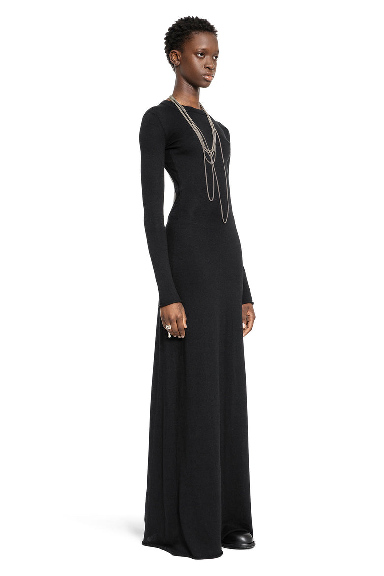 ANN DEMEULEMEESTER WOMAN BLACK DRESSES