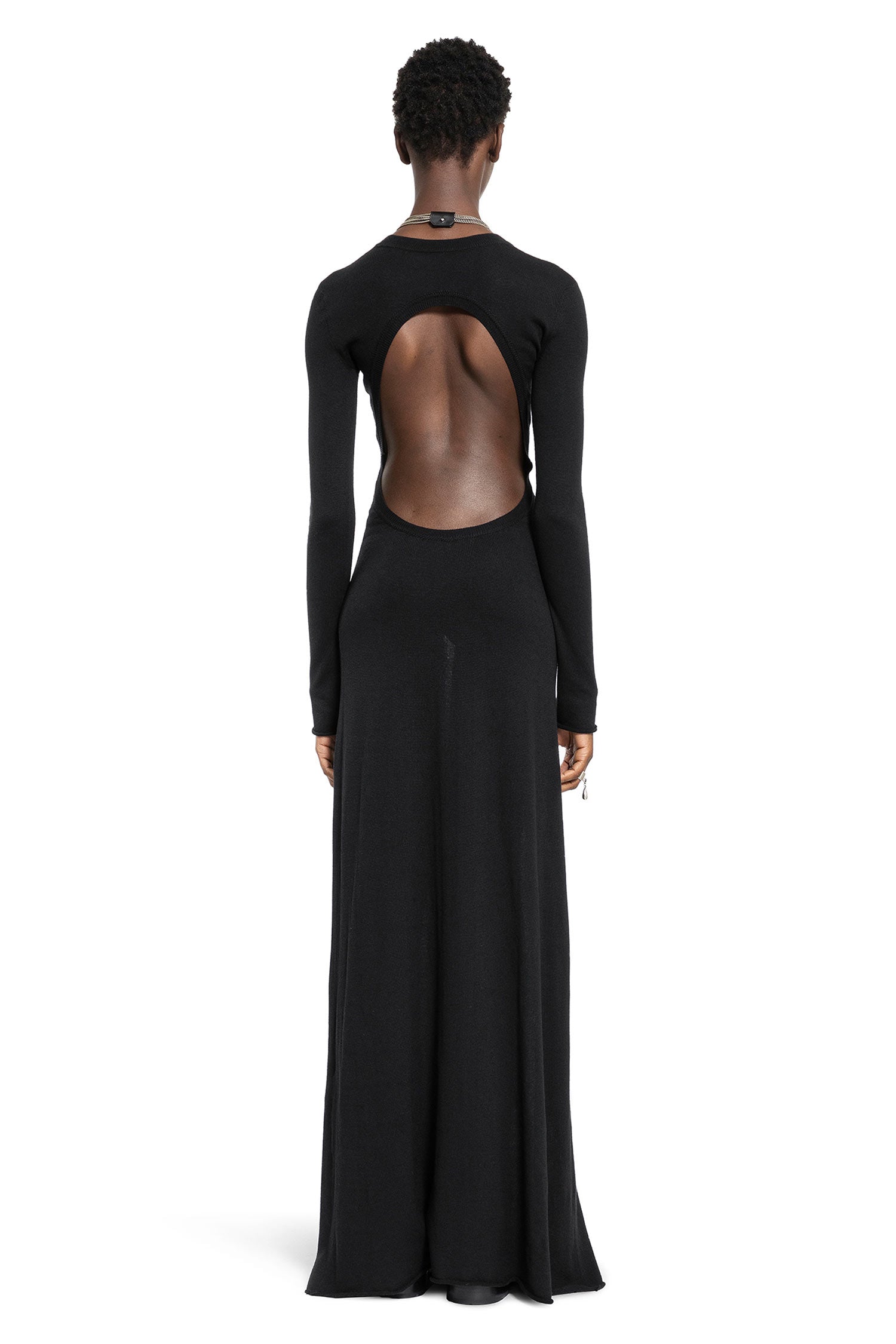 ANN DEMEULEMEESTER WOMAN BLACK DRESSES