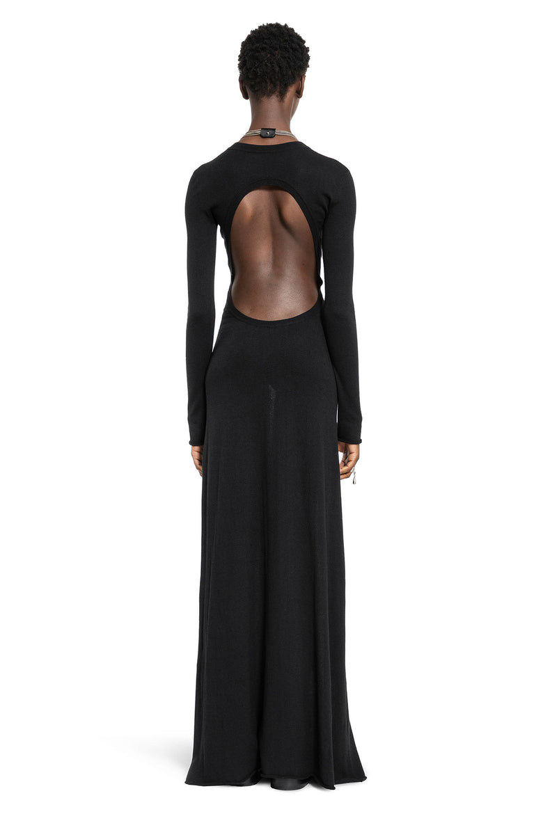 ANN DEMEULEMEESTER WOMAN BLACK DRESSES