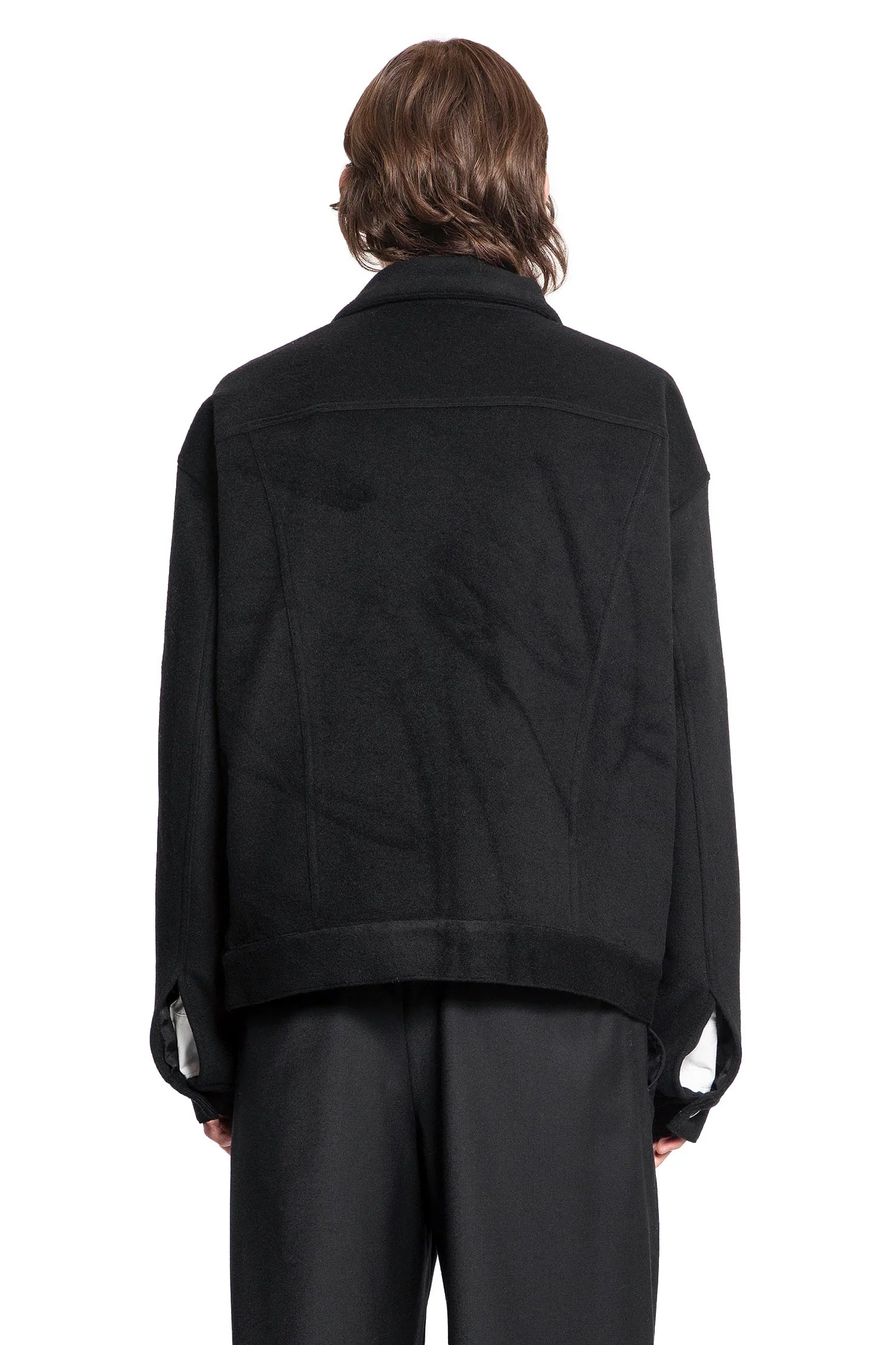 ANN DEMEULEMEESTER MAN BLACK JACKETS - Antonioli.eu