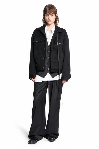 ANN DEMEULEMEESTER MAN BLACK JACKETS