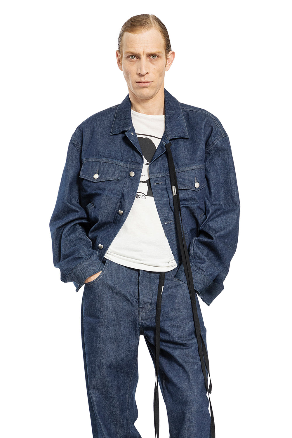 ANN DEMEULEMEESTER MAN BLUE JACKETS