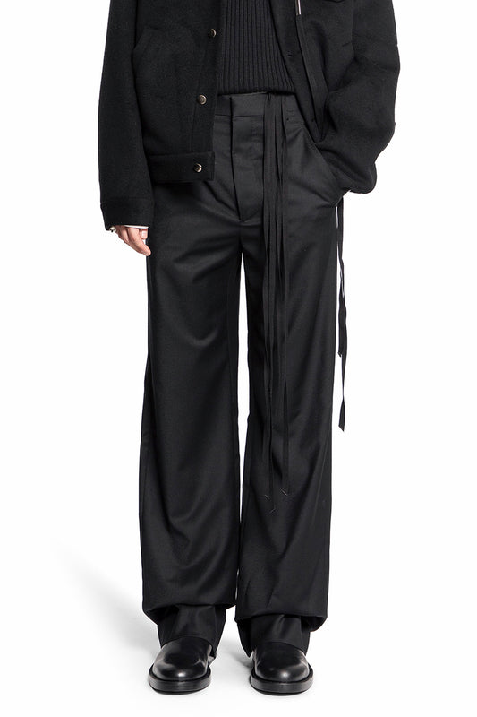 ANN DEMEULEMEESTER MAN BLACK TROUSERS