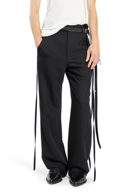 ANN DEMEULEMEESTER MAN BLACK TROUSERS