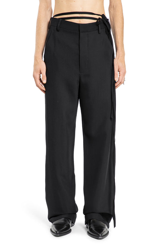 ANN DEMEULEMEESTER MAN BLACK TROUSERS