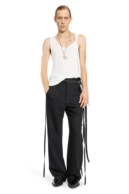 ANN DEMEULEMEESTER MAN BLACK TROUSERS