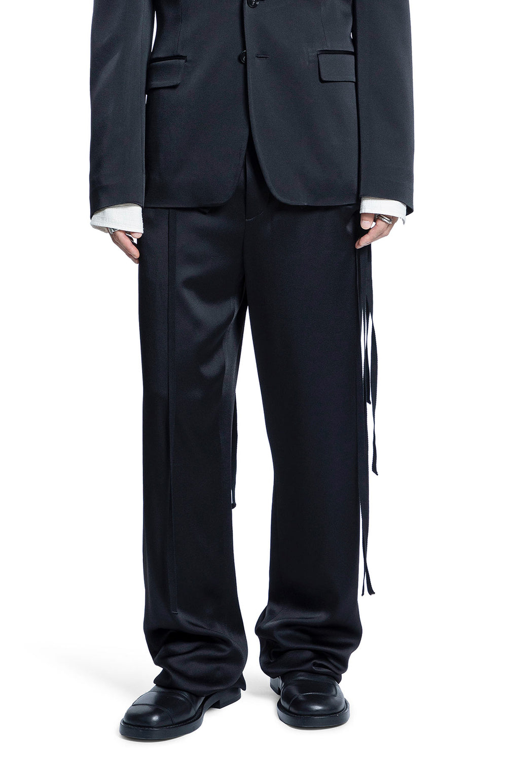 ANN DEMEULEMEESTER Leon Comfort Fit Trousers man