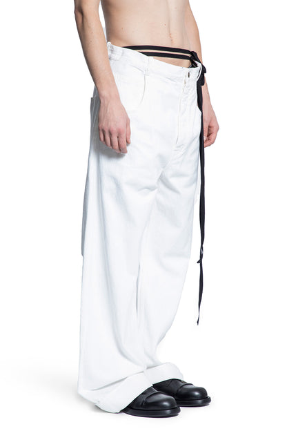 ANN DEMEULEMEESTER MAN WHITE JEANS