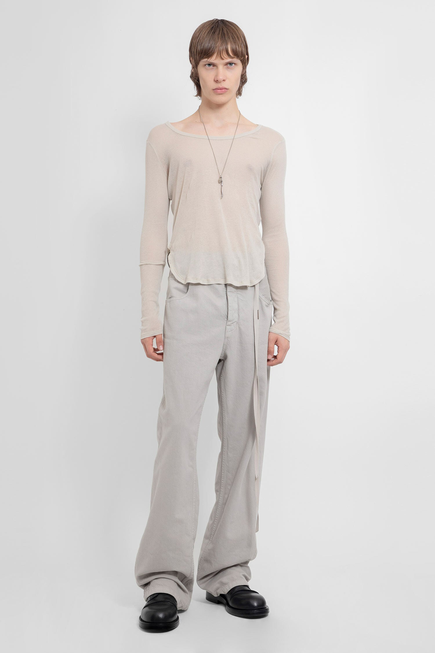 ANN DEMEULEMEESTER MAN BEIGE JEANS