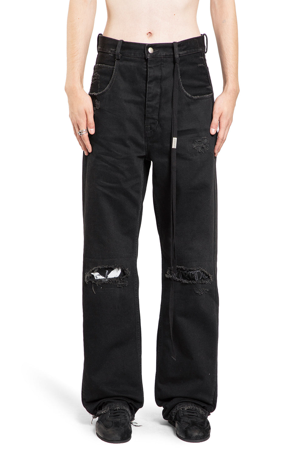 ANN DEMEULEMEESTER MAN BLACK JEANS