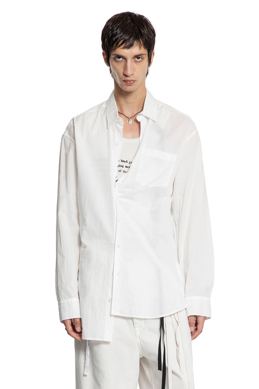 ANN DEMEULEMEESTER Mark High Comfort Pocket Shirt man
