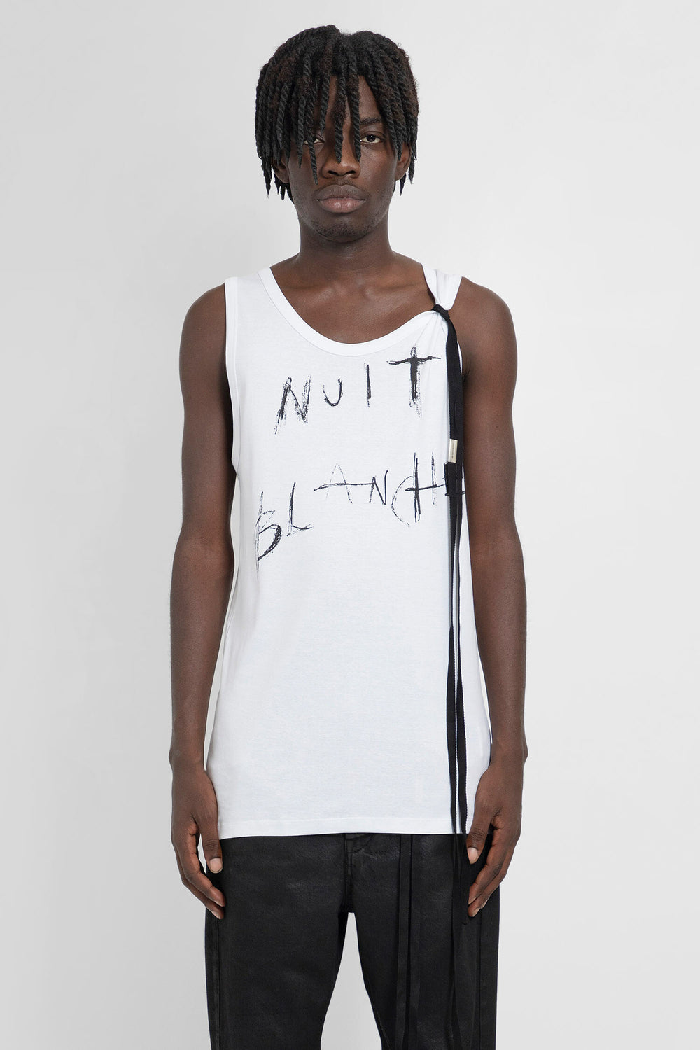 ANN DEMEULEMEESTER MAN WHITE T-SHIRTS & TANK TOPS