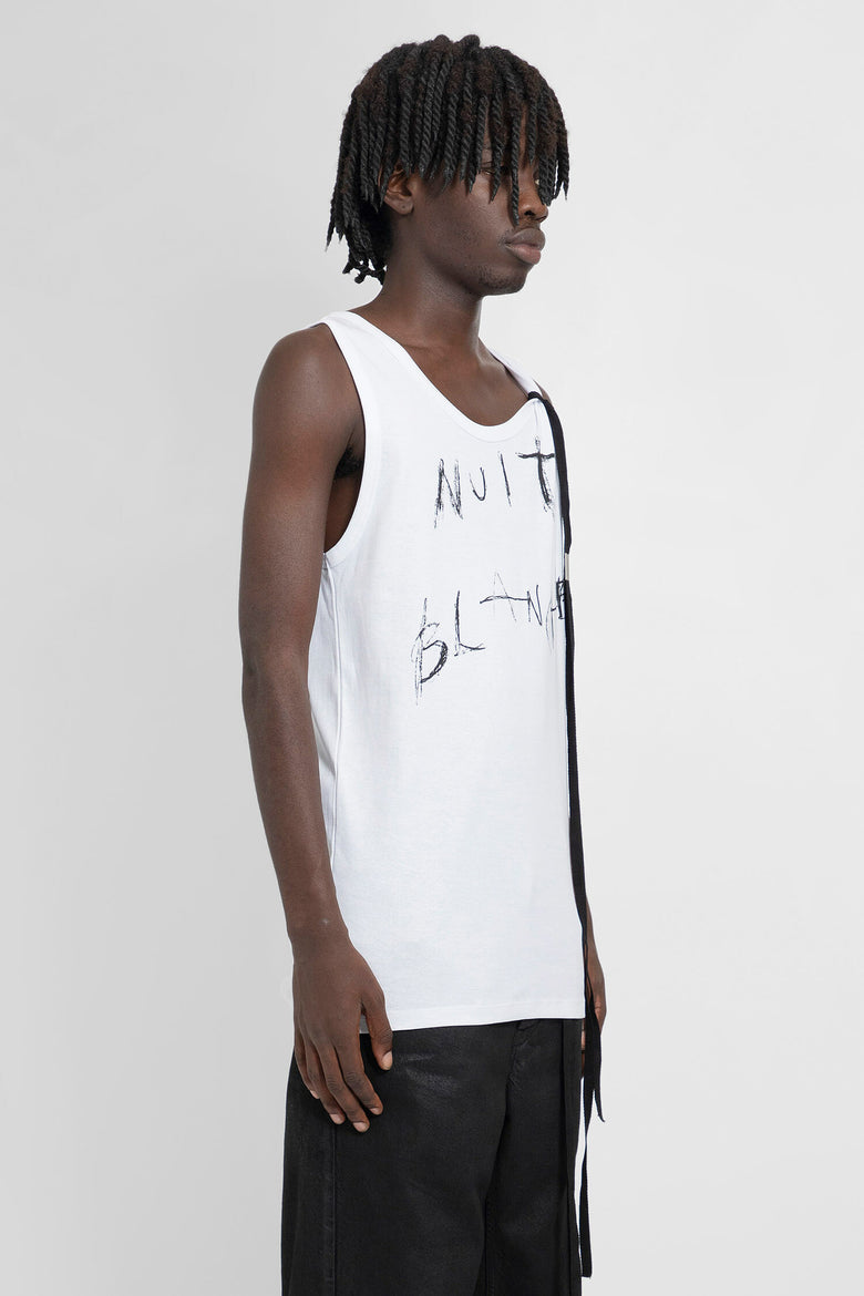 ANN DEMEULEMEESTER MAN WHITE T-SHIRTS & TANK TOPS