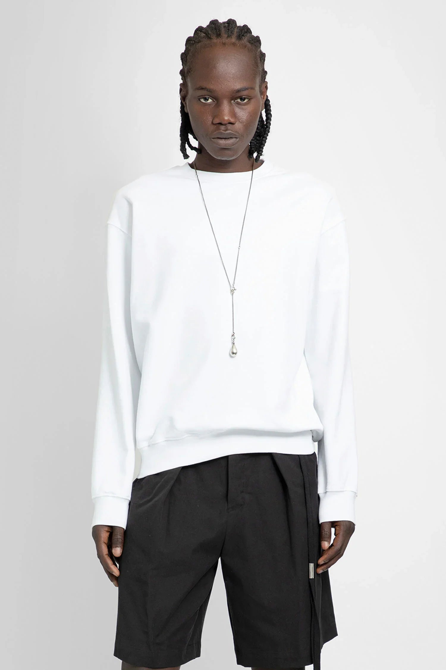 ANN DEMEULEMEESTER MAN WHITE SWEATSHIRTS - Antonioli.eu