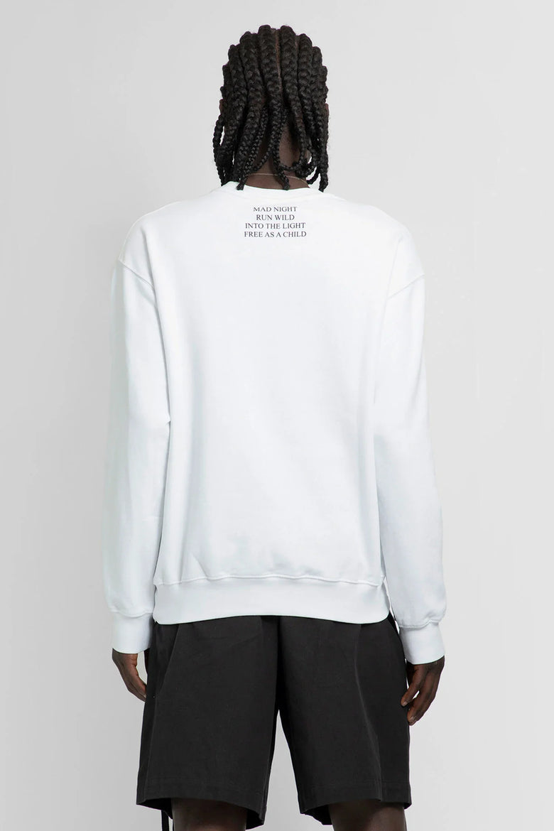 ANN DEMEULEMEESTER MAN WHITE SWEATSHIRTS - Antonioli.eu