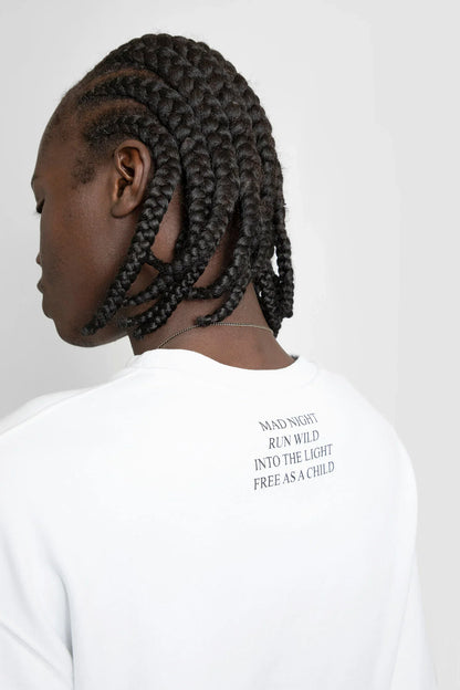 ANN DEMEULEMEESTER MAN WHITE SWEATSHIRTS - Antonioli.eu