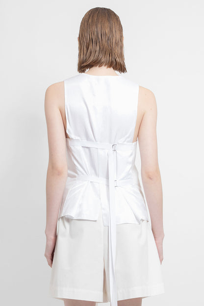 ANN DEMEULEMEESTER WOMAN WHITE VESTS