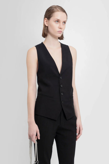 Antonioli ANN DEMEULEMEESTER WOMAN BLACK VESTS