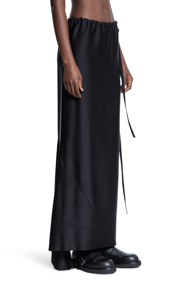 Eveline Long Bias Skirt in Cady Satin