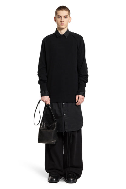 ANN DEMEULEMEESTER MAN BLACK KNITWEAR