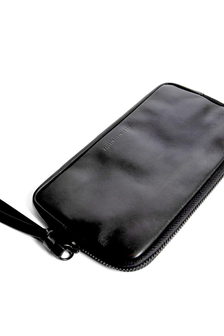 ANN DEMEULEMEESTER UNISEX BLACK WALLETS & CARDHOLDERS