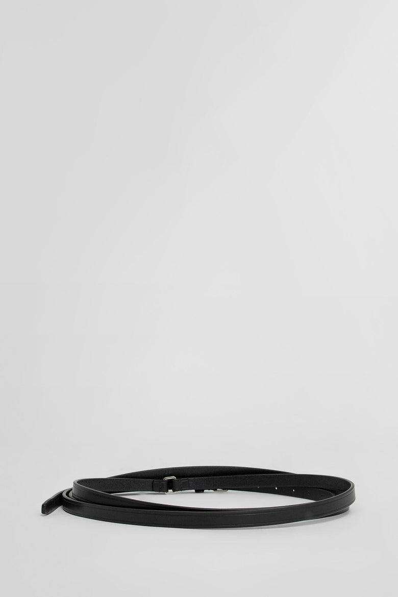 ANN DEMEULEMEESTER UNISEX BLACK BELTS