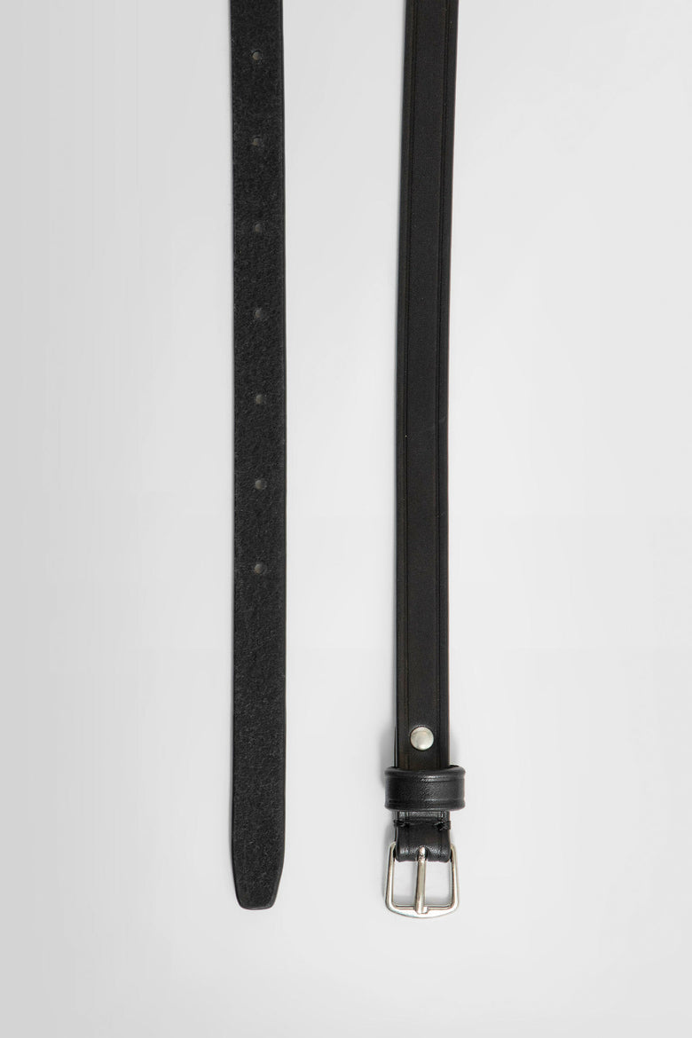 ANN DEMEULEMEESTER UNISEX BLACK BELTS