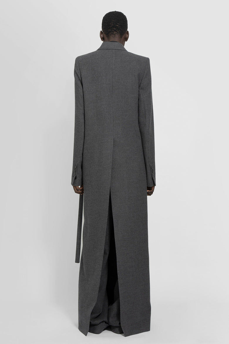 ANN DEMEULEMEESTER Brushed Wool Melange Eleni X-Long Wrap Coat woman