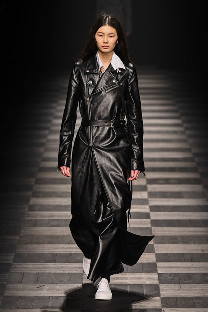 ANN DEMEULEMEESTER WOMAN BLACK COATS