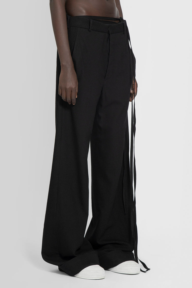 ANN DEMEULEMEESTER ANN DEMEULEMEESTER WOMAN BLACK TROUSERS woman