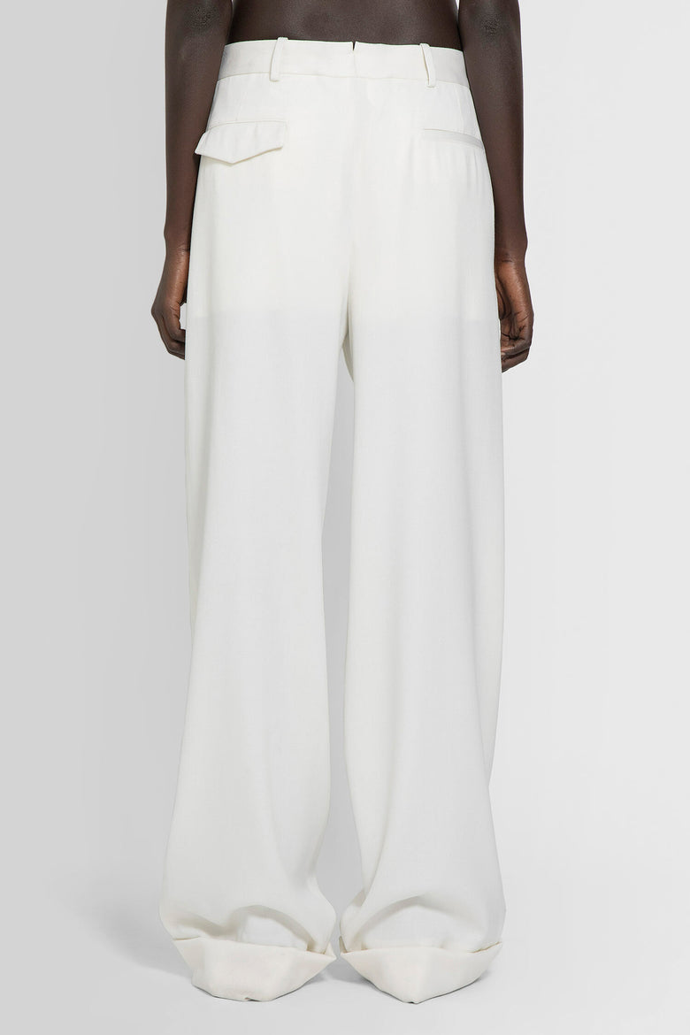 ANN DEMEULEMEESTER ANN DEMEULEMEESTER WOMAN WHITE TROUSERS woman