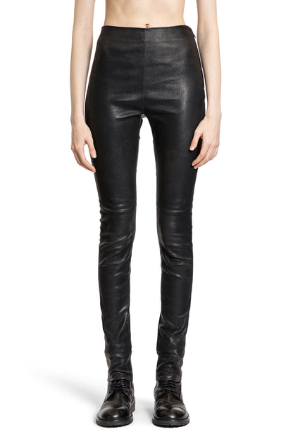 Antonioli ANN DEMEULEMEESTER WOMAN BLACK TROUSERS