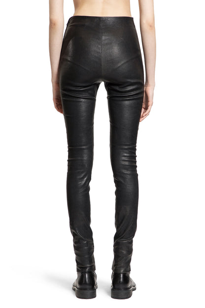 ANN DEMEULEMEESTER WOMAN BLACK TROUSERS